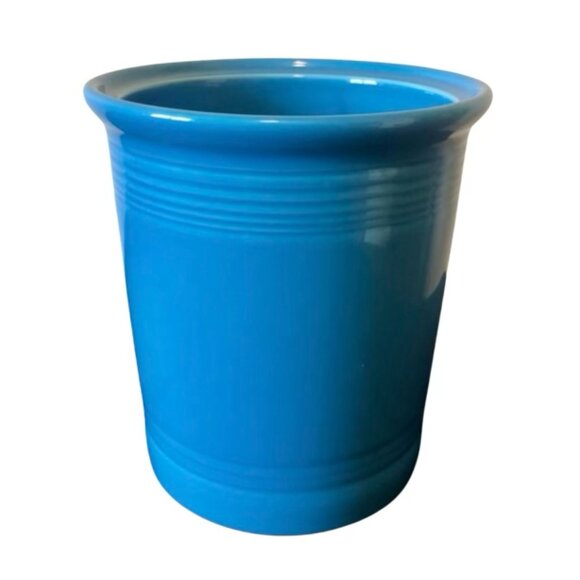Fiesta Retired Peacock Blue Large Canister (No Lid) - Picture 3 of 8
